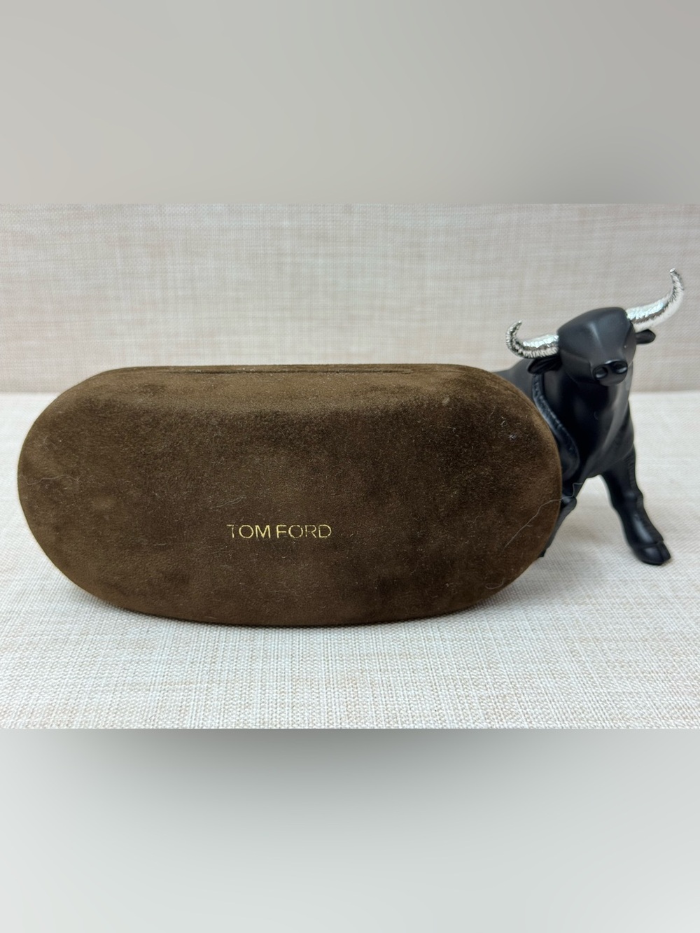 «Authentic Tom Ford Brown Velvet Sunglasses Eyeglasses Hard Case